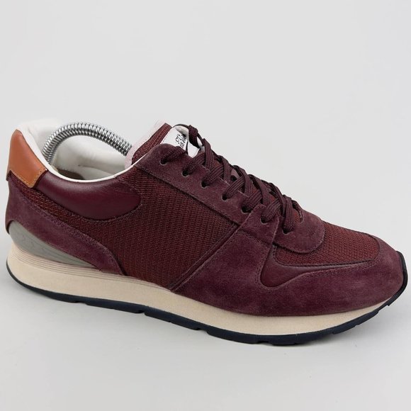 Louis Vuitton Abbesses low top trainer red suede mesh 8 LV or 9 US 42 EUR GO1106 - Picture 8 of 13